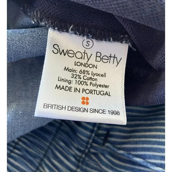 NWT Sweaty Betty Pants Twilight 7/8 Trouser Blue Chambray Stripe Small S… - Picture 4 of 4